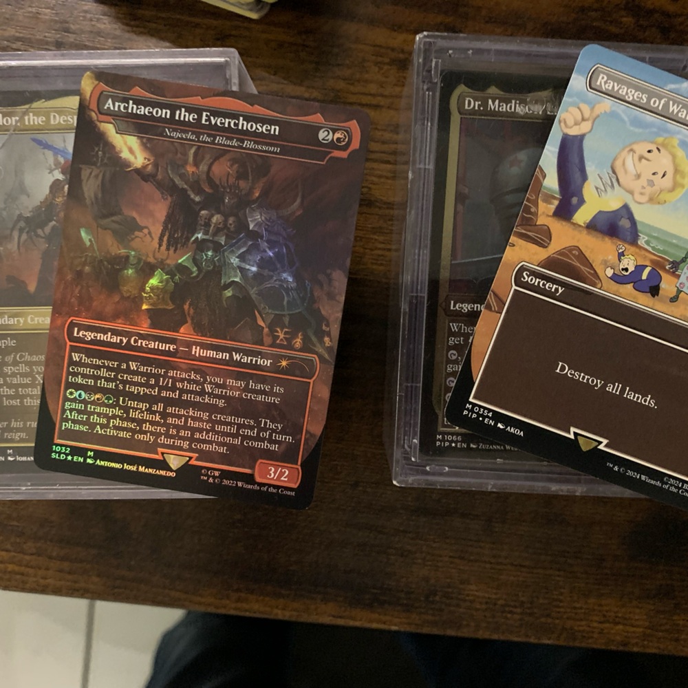 2 magic rhe gathering universe beyond Fallout and 40k *10 xtra secret lair added